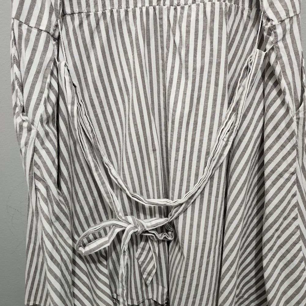 torrid Cotton Tan And Cream Striped Sleeveless Dress Size 3X With Pockets - Picture 9 of 9